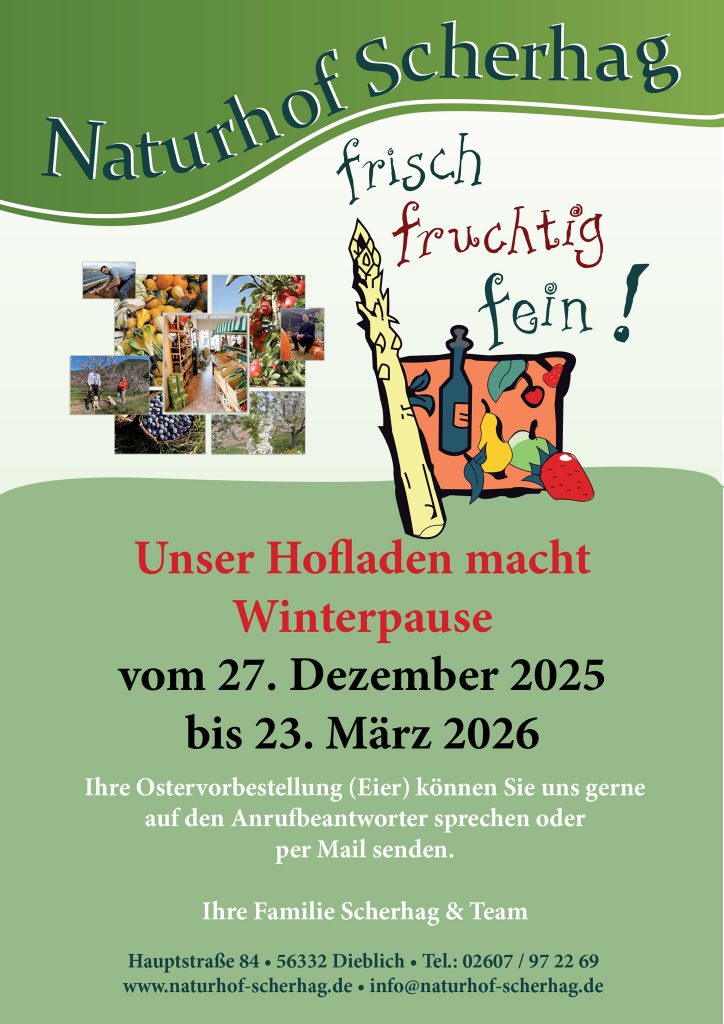 Plakat Winterpause